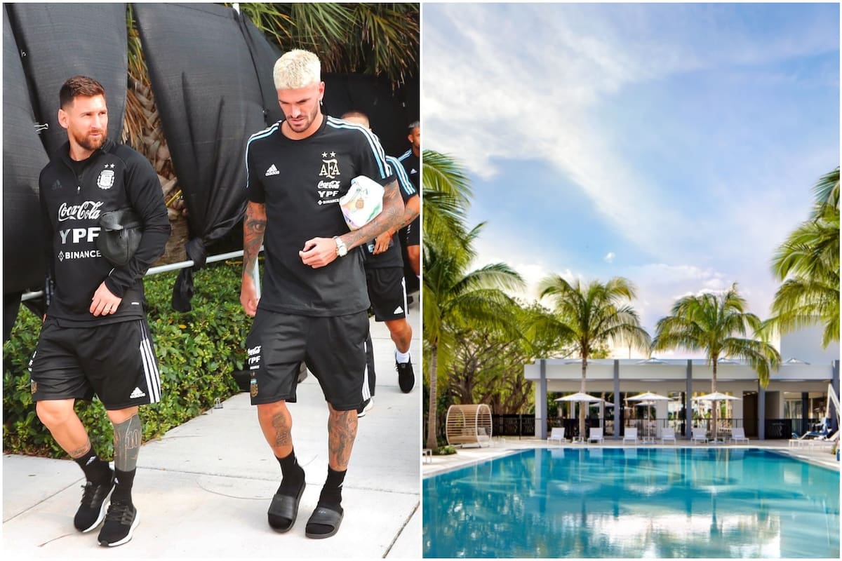 La selección argentina se aloja en un complejo en Fort Lauderdale en la previa del partido contra Honduras