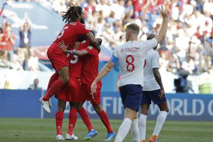La selección de Panamá celebró el gol del 1-6 como si fuera una victoria