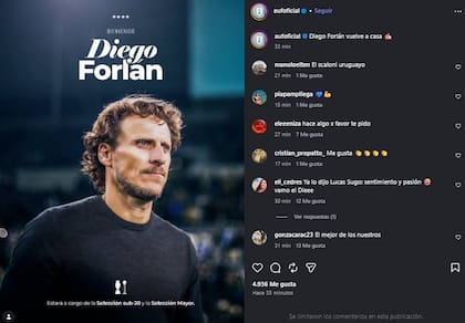 La selección de Uruguay ya tiene el reemplazante de Marcelo Bielsa: “Diego Forlán vuelve a casa”.