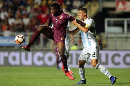 La selección venezolana perdió ante Argentina