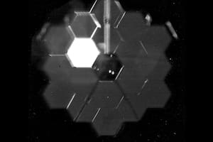 La "selfie" del telescopio Webb.