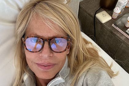 La selfie que usó Cecilia Bolocco para contar que había tenido influenza y que actualmente cursa una neumonía, de la que se está recuperando en su casa de Miami