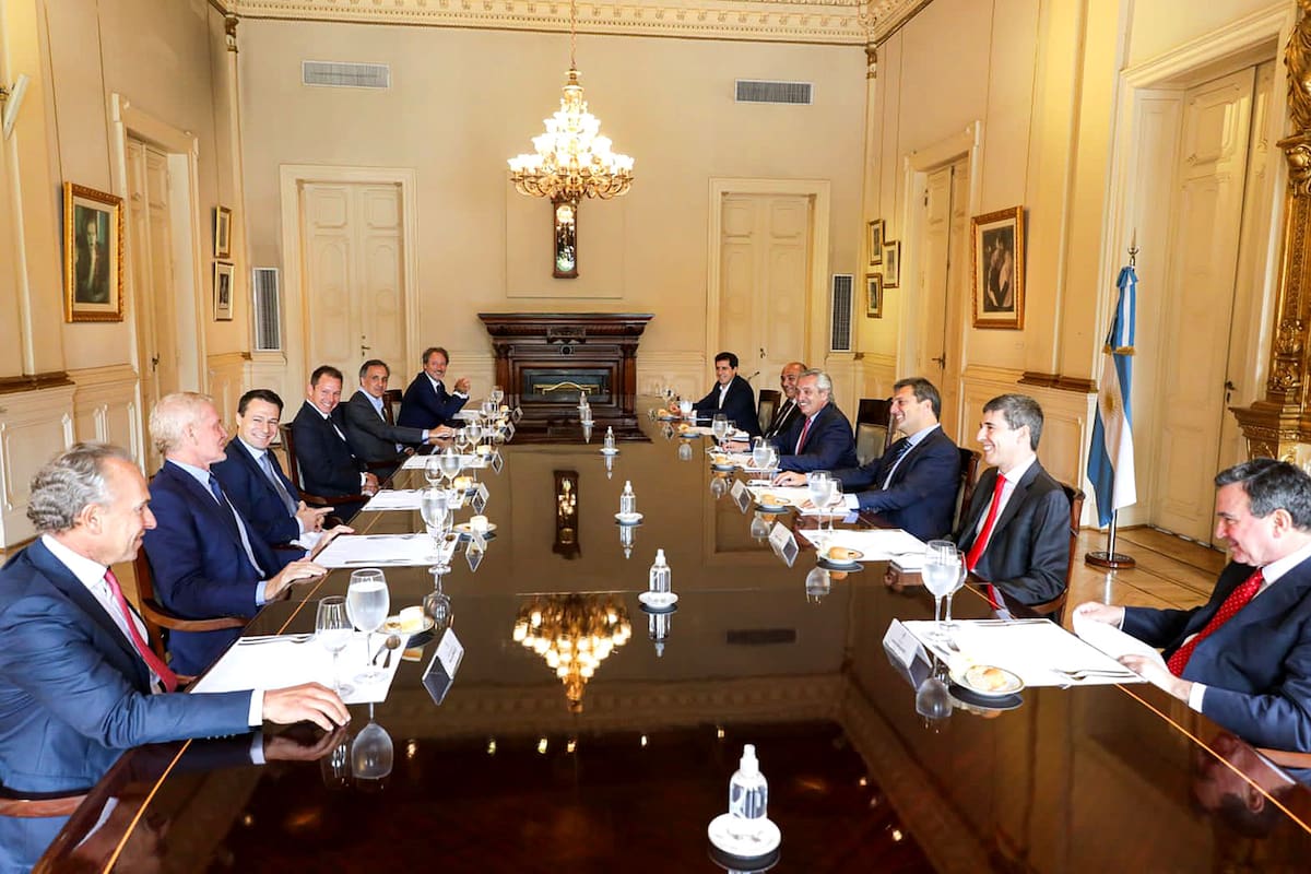 La semana pasada Alberto Fernández almorzó con empresarios, en un gesto de acercamiento