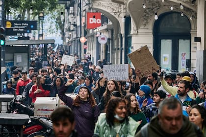 La semana pasada reclamaron el cumplimiento de la Ley de Financiamiento en la quinta marcha que terminó con represión frente al Congreso