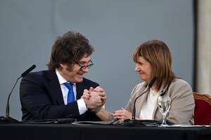La senadora celebró las palabras del Presidente en el Foro Económico de Davos 2026 (Photo by Luis ROBAYO / AFP)