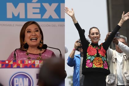 La senadora derechista Xóchitl Gálvez (izquierda) y la exalcaldesa de Ciudad de México Claudia Sheinbaum (derecha). (Créditos: GettyImages y AP)