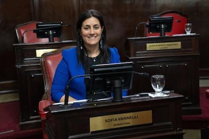La senadora massista Sofía Vannelli
