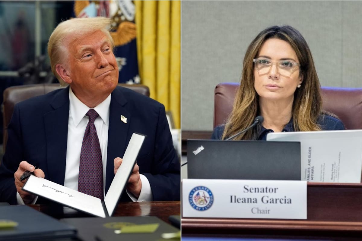 La senadora republicana Ileana Garcia cruzó a Donald Trump por sus políticas migratorias