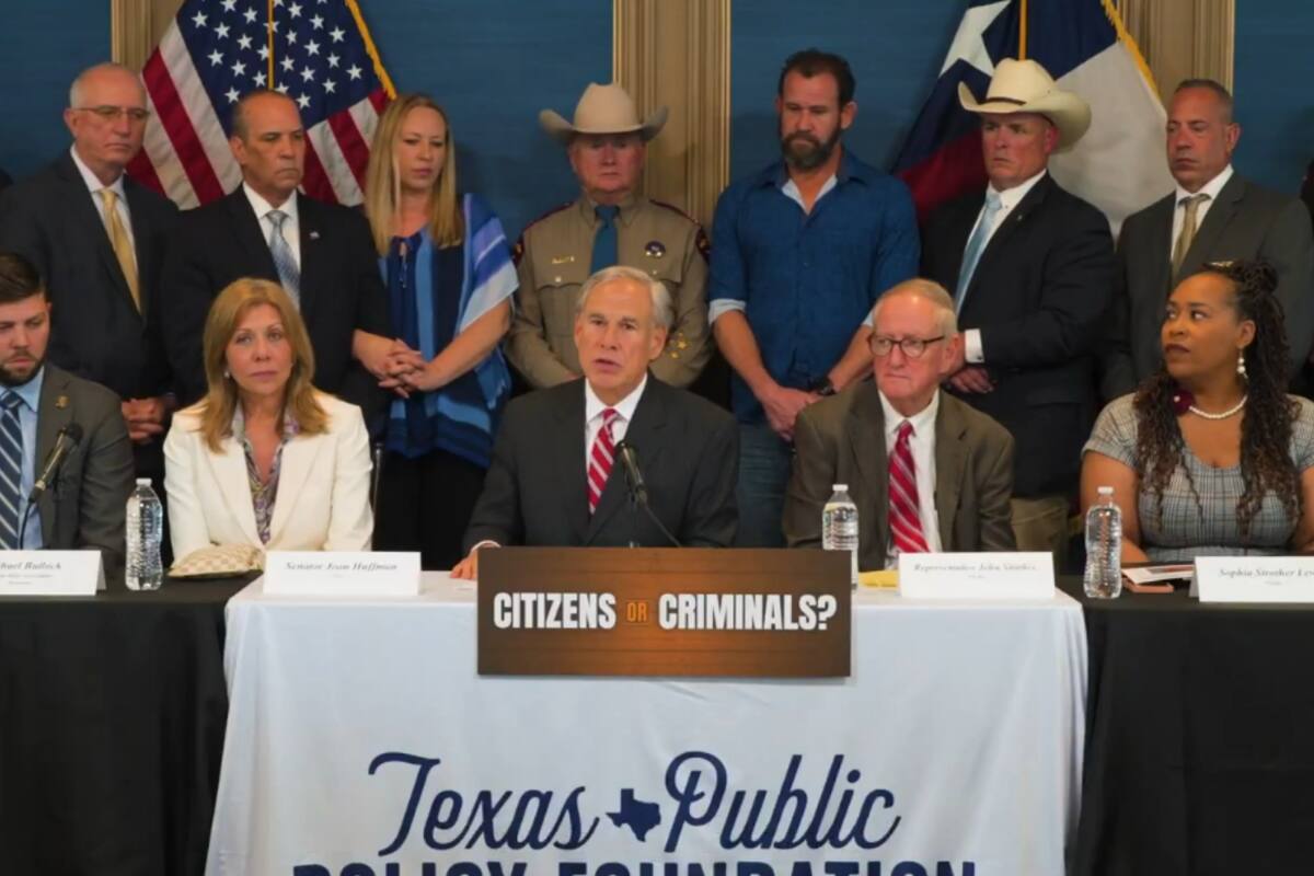 La Senate Bill 9, respaldada por Abbott, endurece las condiciones de libertad bajo fianza en Texas