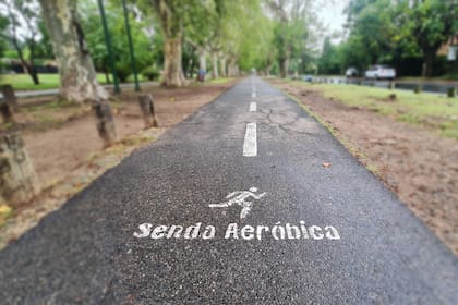 La senda aeróbica está muy bien delimitada