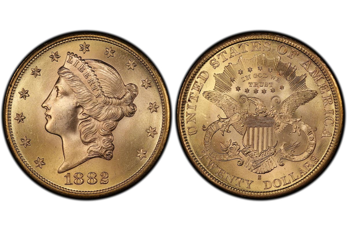 La serie Liberty Head, acuñada en 1882, representa una pieza valiosa para los coleccionistas debido a sus características que las hace única