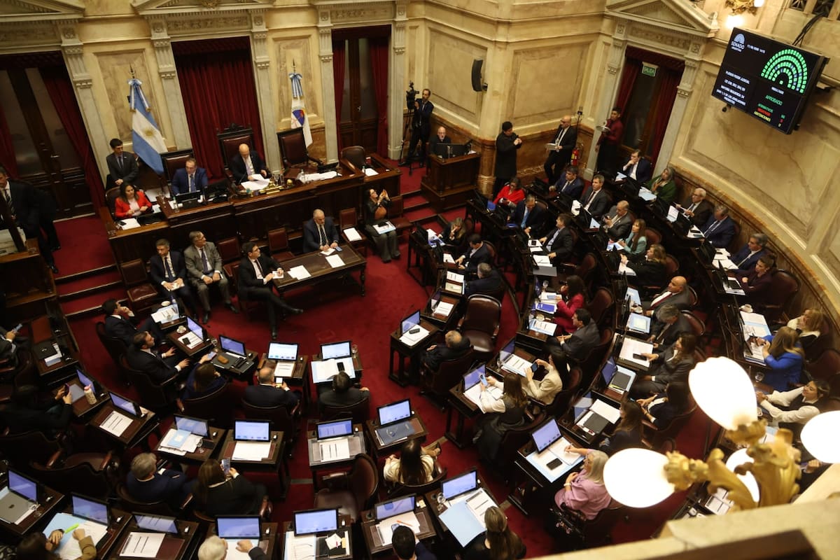 La sesión de este jueves en el Senado