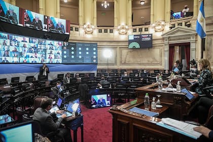 La sesión del Senado
