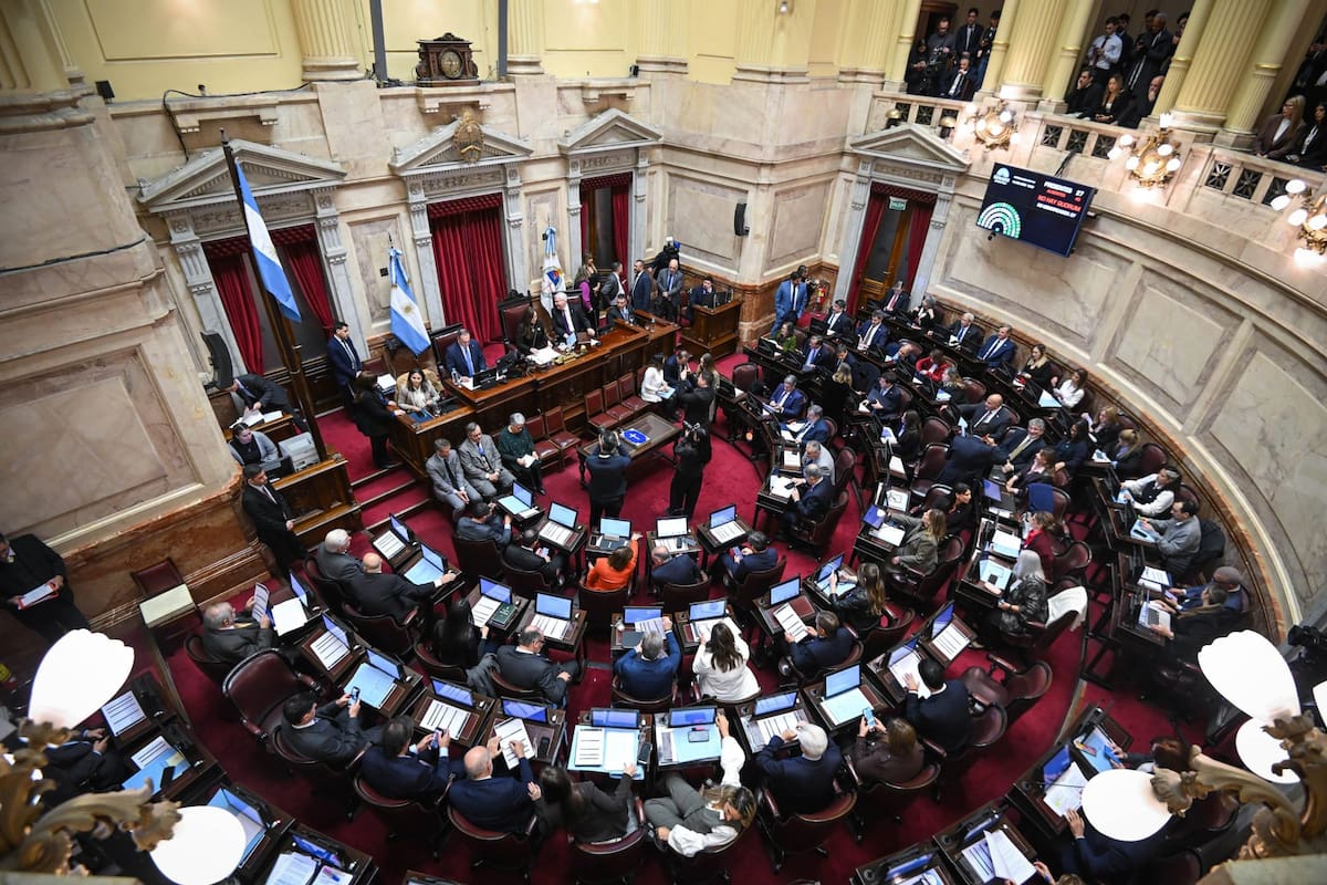 La sesión, este jueves, del Senado