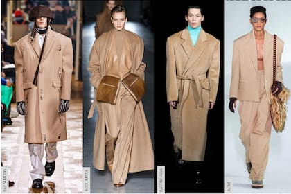 La silueta boxy sigue marcando el camino y el beige cremoso es el color estrella.