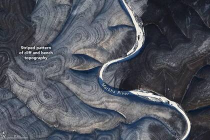 La singular topografía en esa región del ártico siberiano llamó la atención de los científicos, que buscan las explicaciones en los procesos de congelamiento y deshielo del suelo del lugar