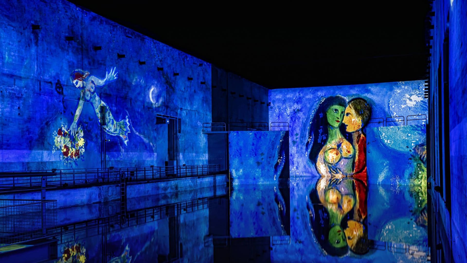 "La sirena y el pez" y "Las ampolas" . Marc Chagall.