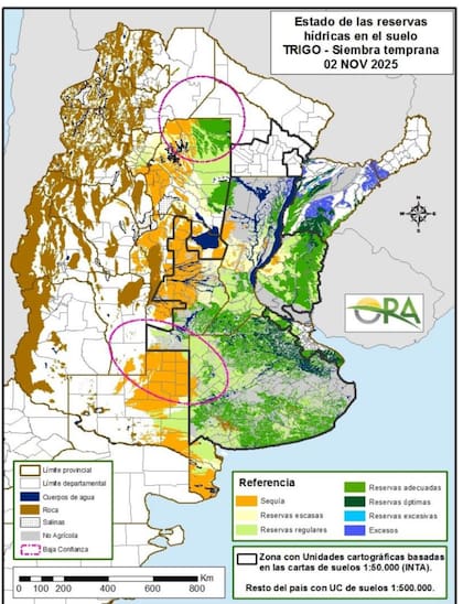 La situación de las reservas hídricas