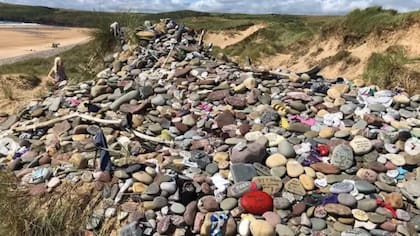 La situación en la playa se salió un poco de control