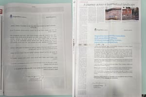 La solicitada de Fernández en los medios de Israel