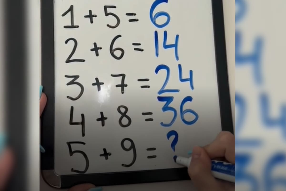 La solución a esta secuencia necesita tanto de la lógica como de la rapidez (Captura @mathspuzzles)