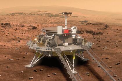 La sonda china Tianwen-1, de una de las tres misiones en llegar a Marte, casi al unísono, durante este mes