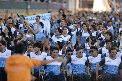 La sonrisa, ese denominador común de la delegación argentina