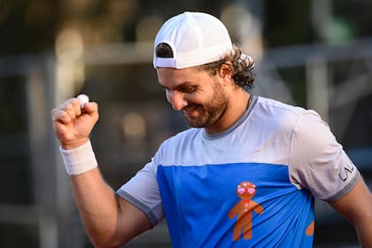 La sonrisa y el festejo del tenista Marco Trungelliti durante la Qualy del Challenger de Buenos Aires; volvió a jugar en la Argentina tras casi cinco años