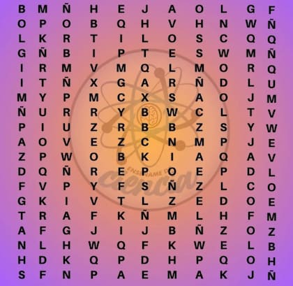 La sopa de letras para expertos. Fuente: Enséñame de Ciencia.
