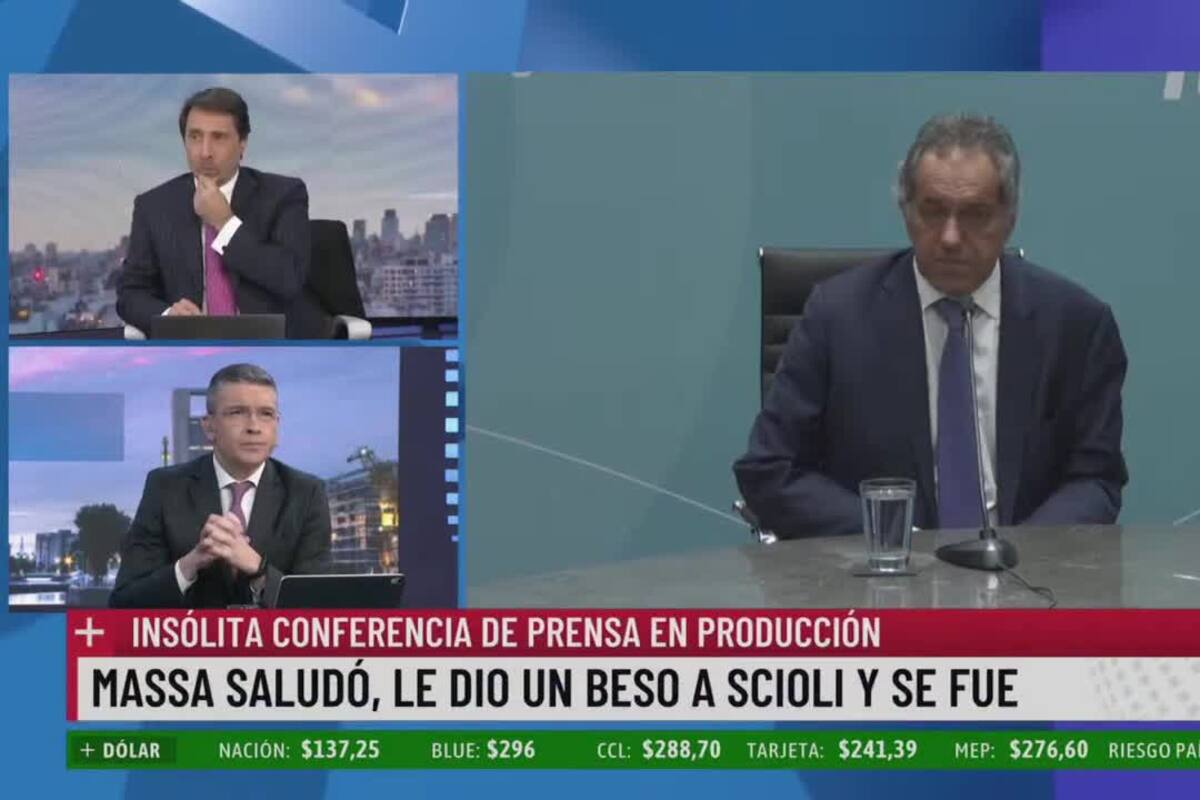 La sorpresa de Feinmann y Rossi al ver que Massa se paró y se fue