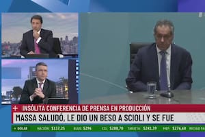 La sorpresa de Feinmann y Rossi al ver que Massa se paró y se fue