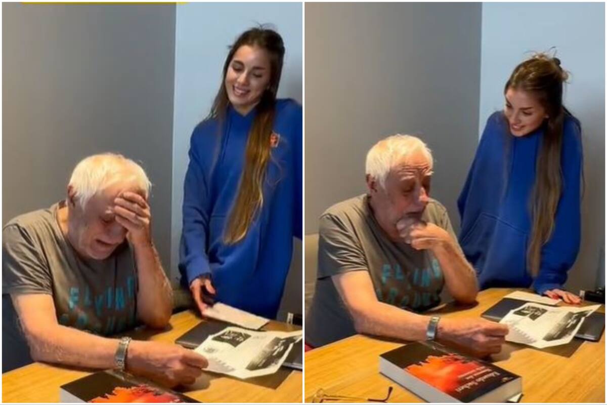 La sorpresa que recibió un abuelo de su nieta al regalarle las entradas para el partido final de la Copa Libertadores