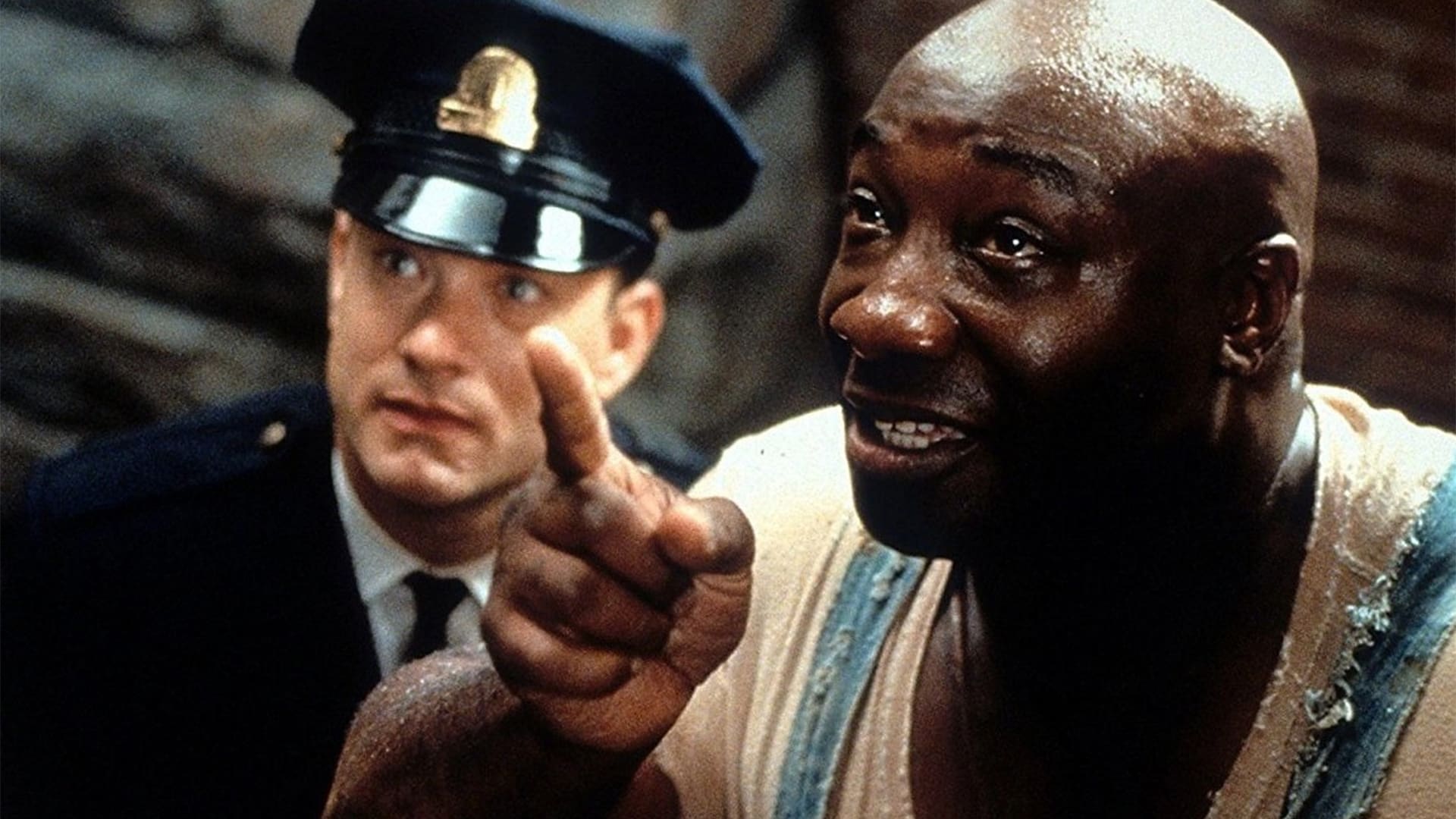 Tom Hanks y Michael Clarke Duncan en la película Milagros inesperados
