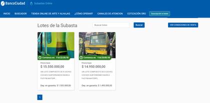 La subasta de coches del subte en desuso se realiza a través del portal del Banco Ciudad