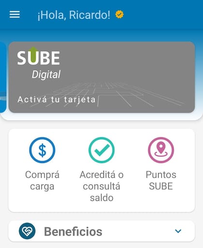 La SUBE Digital es parte de la app SUBE