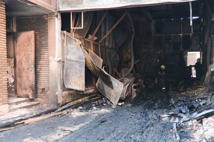 La subestación de Edesur en Caballito, luego del incendio