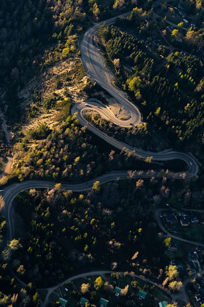La subida de la ruta 62 que conecta San Martín de los Andes con el Lolog.