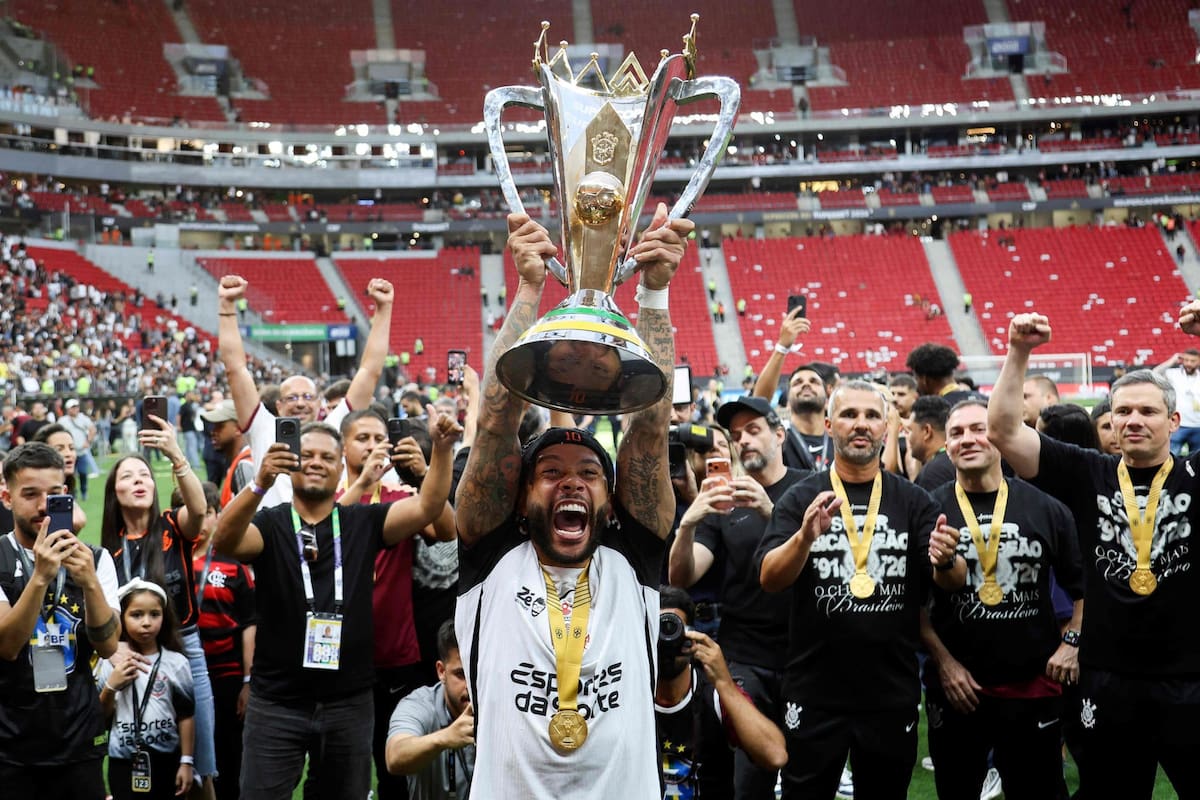 La Supercopa de Brasil, el tercer y último título que conquistó Memphis Depay en menos de dos años de estadía en Corinthians.
