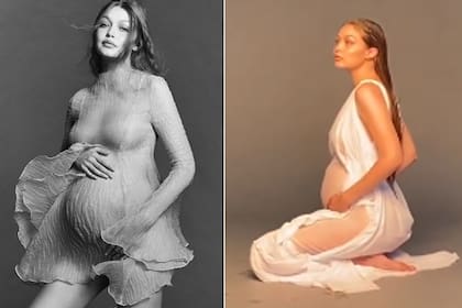 La súpermodelo publicó las primeras fotos posando embarazada y las tiernas postales tuvieron millones de likes
