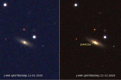 La supernova se produjo en la galaxia MCG+09-14-052, situada a más de 600 millones de años luz. Crédito: CEFCA