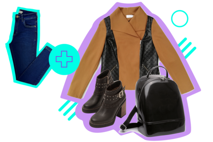 La superposición de texturas, como la que ofrece este blazer, elevan el juego del look