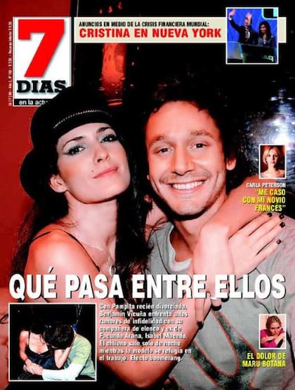 La supuesta aventura de Benjamín Vicuña e Isabel Macedo llegó a las tapas de revistas