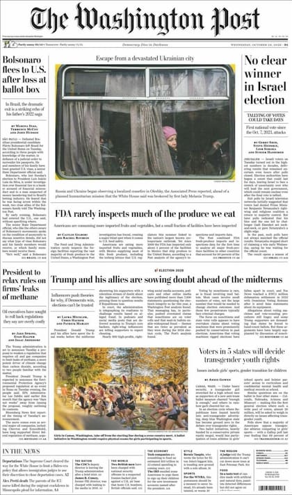 La supuesta llegada de Bolsonaro a Estados Unidos, en The Washington Post