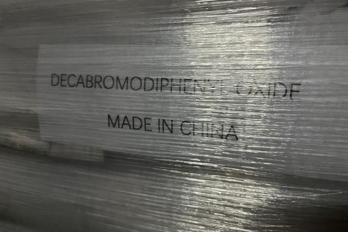 La sustancia cancerígena confiscada por la Aduana