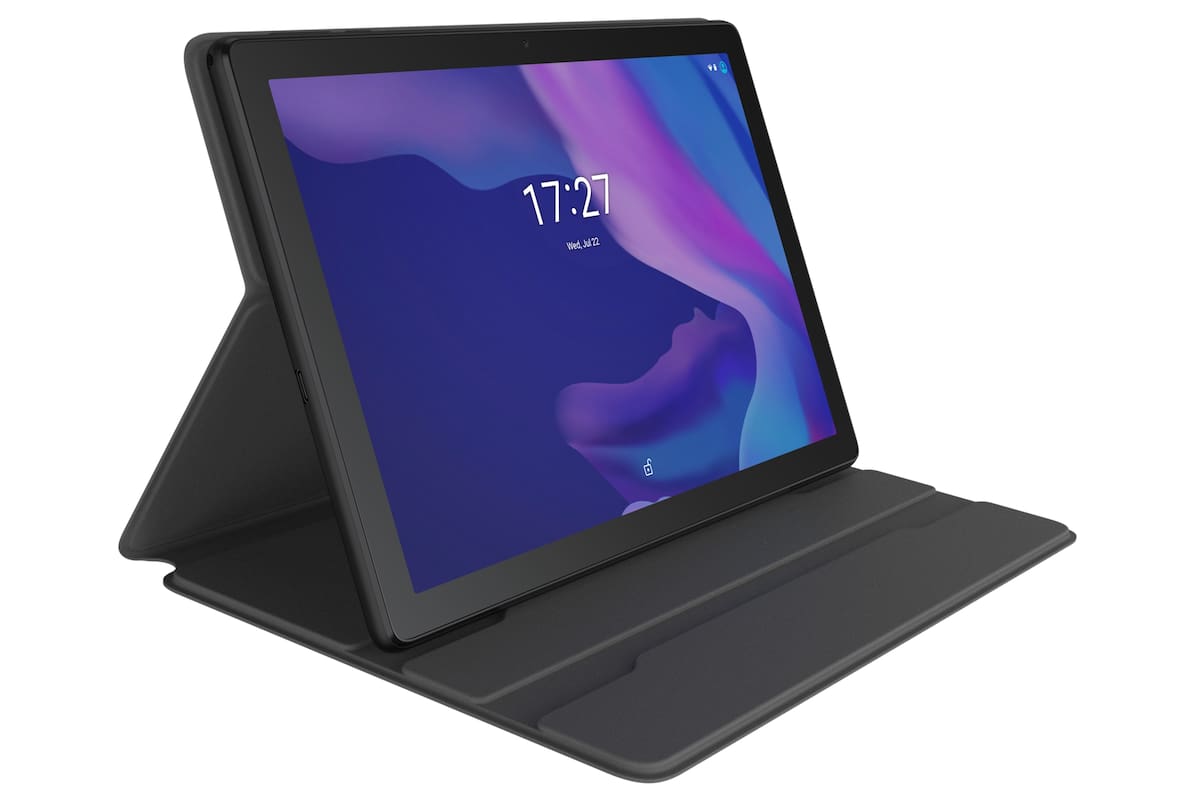 La tableta de Alcatel tiene una pantalla de 10 pulgadas, 1 GB y 16 GB de almacenamiento; corre Android 10 Go