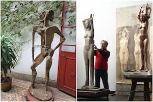 Con un homenaje eterno a Norma Fontenla, reabre como museo el atelier de Antonio Pujía