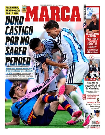 La tapa de este sábado de Marca y su enfoque