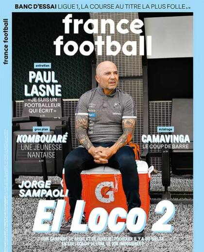 La tapa de France Football que describe a Sampaoli como "El Loco 2"