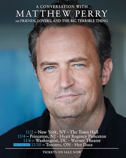 La tapa de la autobiografía de Matthew Perry