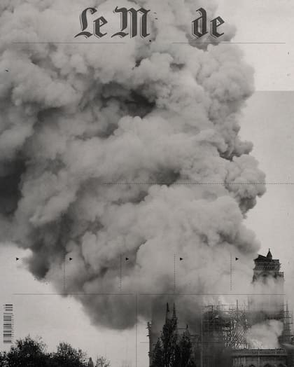 La tapa de Le Monde, cuando ardía París